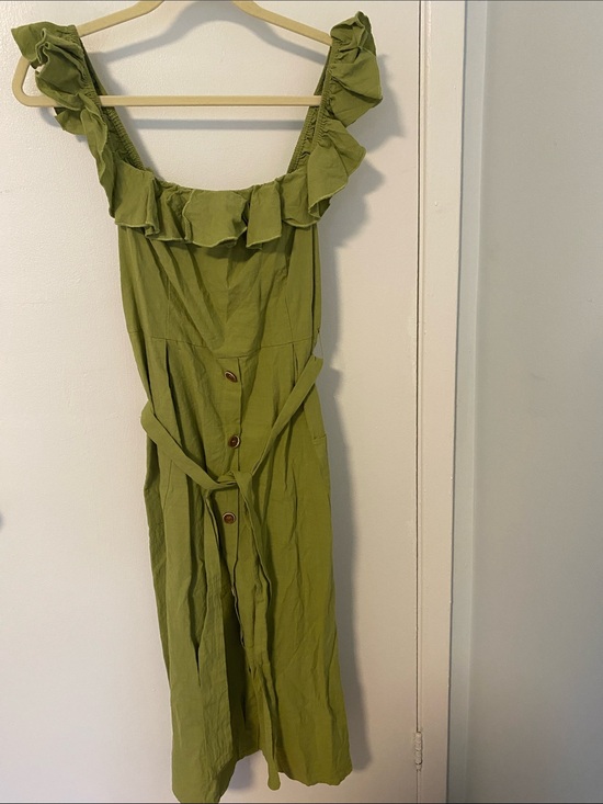 Cupshe Dresses & Skirts - Cupshe 100% Cotton Green Dress